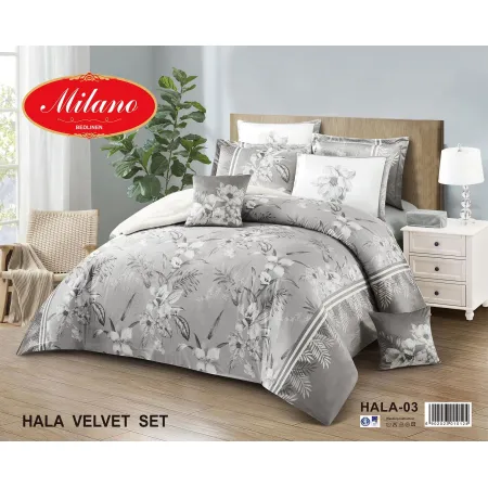 Milanobedlinen Comforter Hala Velvet Super King 11pcs Set